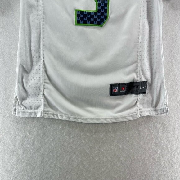 Seattle Seahawks Nike NFL Jersey Womens Size M On Field Russell Wilson #3 White - Picture 4 of 10